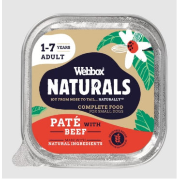 Webbox Natural Cão Paté Vaca 150g