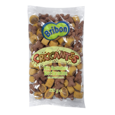 Bribon Crocantes Mix Rolinhos Recheados 225g