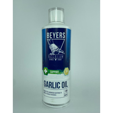 Beyers Garlic Oil 400 ml (óleo de alho) para pombos e aves.
