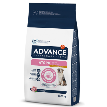 Advance Veterinary Diets Cão Atopic para Cães Adultos com Dermatite e Alergias Alimentares 12kg