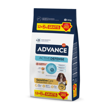 Advance Cao Medium-Maxi Sensitive Salmao 12+2kg