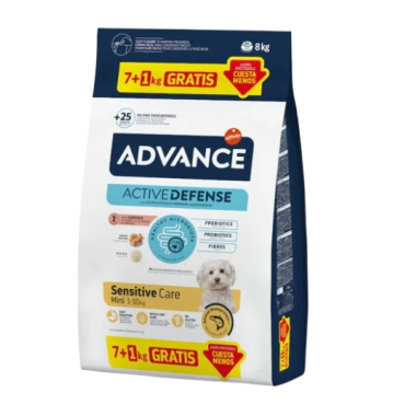 ADV Cao Mini Adulto Sensitive Salmao 7+1kg (Ração para Cães Adultos Pequenos com Sensibilidade Digestiva)