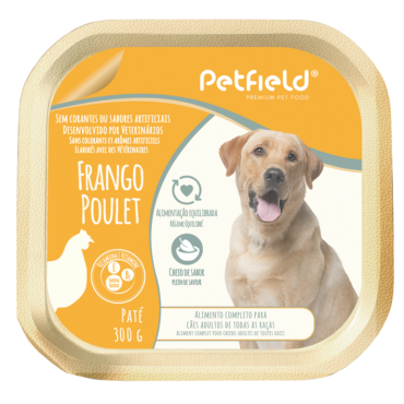 Petfield Wetfood Pate Cão Frango 300g