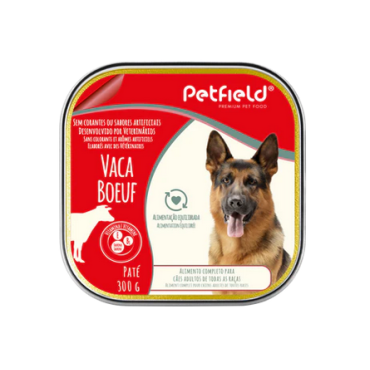 Petfield Wetfood Pate Cão Vaca 300g