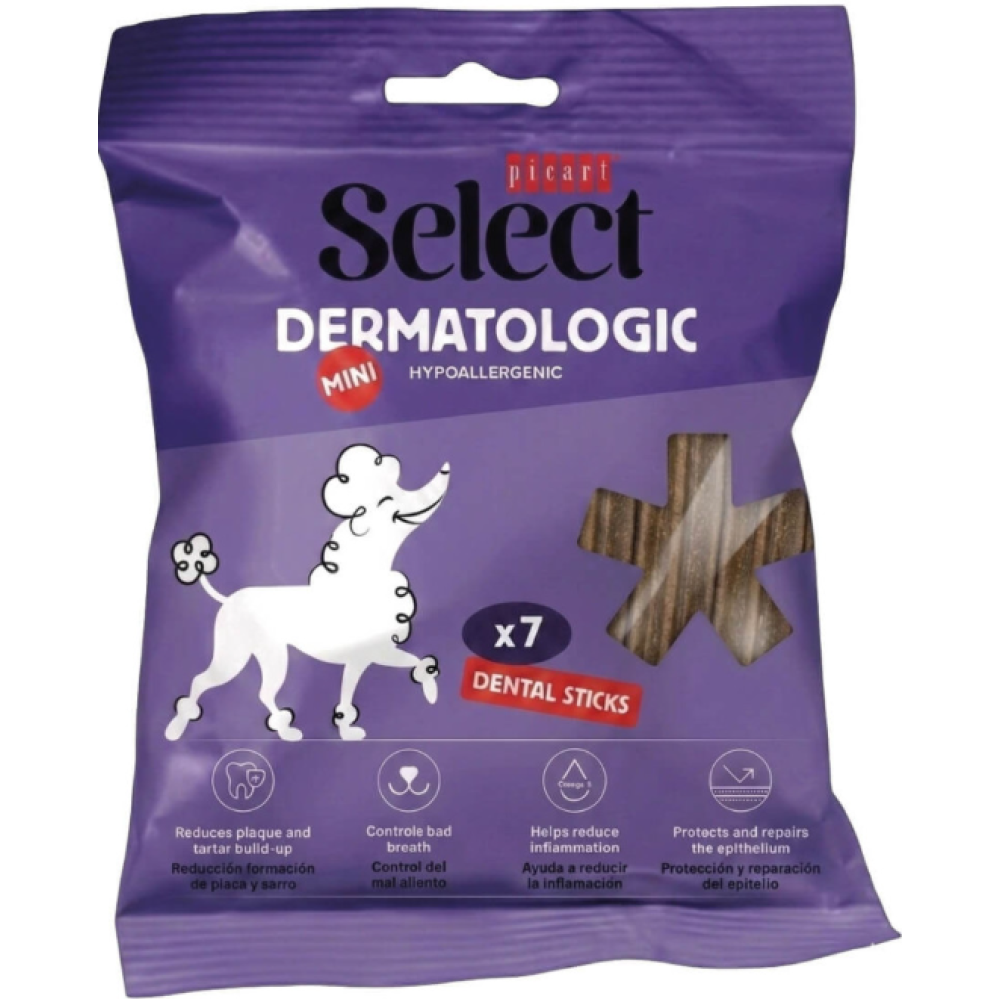 Snack Dental Cão Mini - Dermatológico e Hipoalergénico 80g- Picart Select