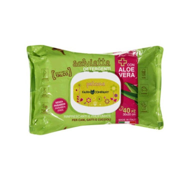 Toalhitas Aloe Vera/Talco