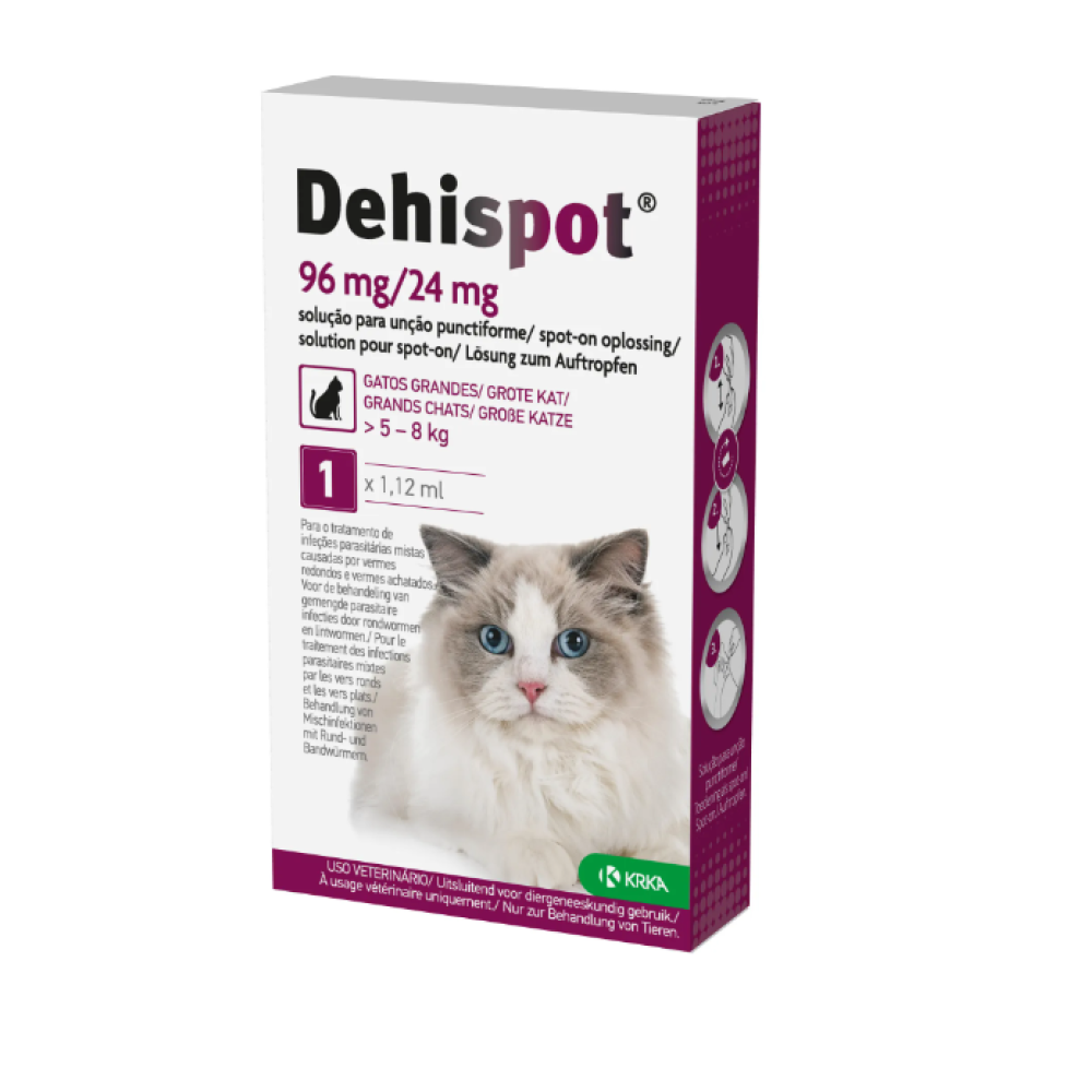 Dehispot Gato Gran. 5-8kg 96MG/24mg 1 Pipeta