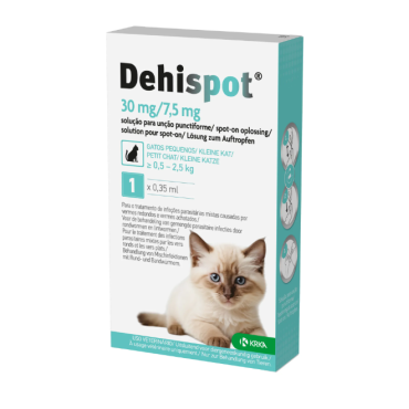Dehispot Gato Peq. 0.5-2.5kg 30MG/7.5mg 1 pipeta