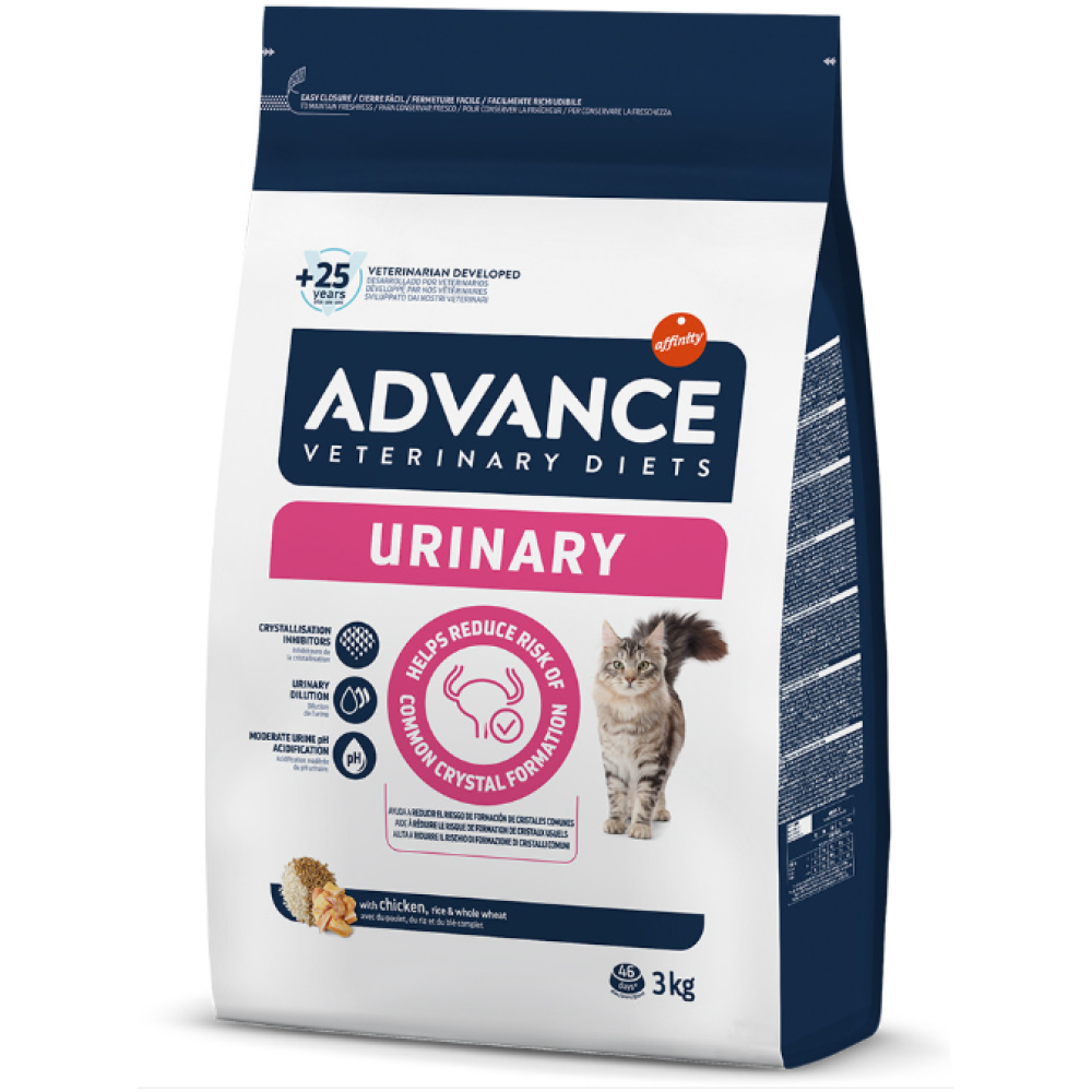 Advance Veterinary Diets Urinary para Gatos Adultos com Problemas Urinários 3kg