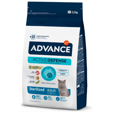 Advance Gato Sterilized T & R  (Diferentes Tamanhos)