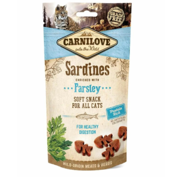 Snack Carnilove Cat Soft Sardinha E Parsley 50g