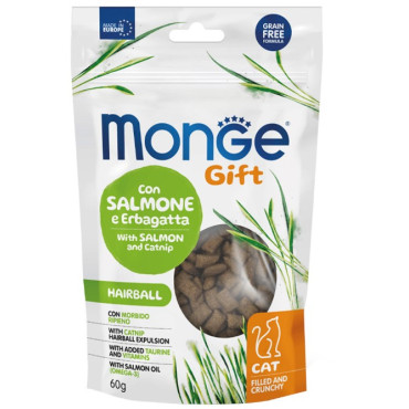 Monge Crunchy Hairball Salmao E Catnip 60g