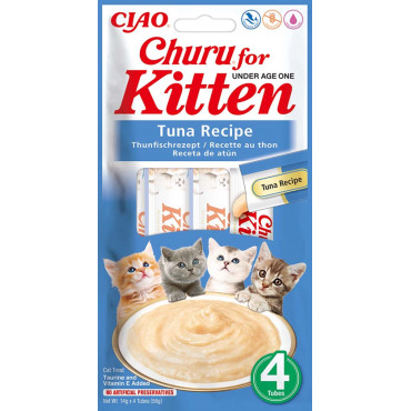 Churu Gato Junior Receita de Atum 4x14g