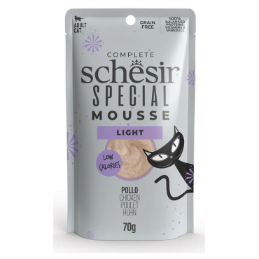 Schesir Mousse Light Gato Frango 70g