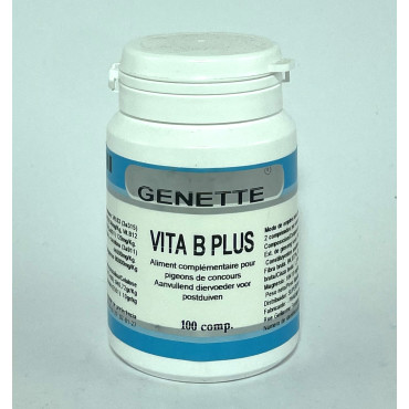 Genette Vita B + Taurine E L-Carnitina 100 Comprimidos (Reforço Muscular). Pombo Correio