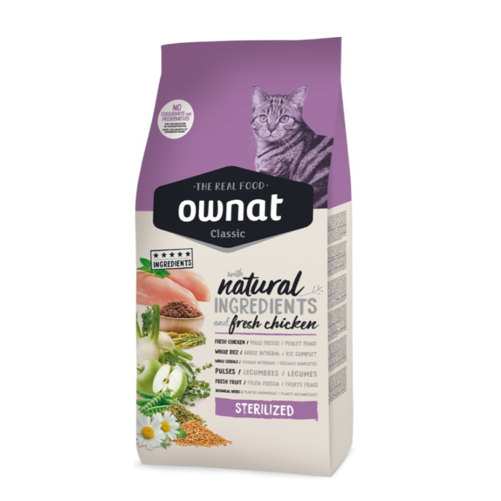 Ownat Classic Gato Sterilized (Diferentes Tamanhos)