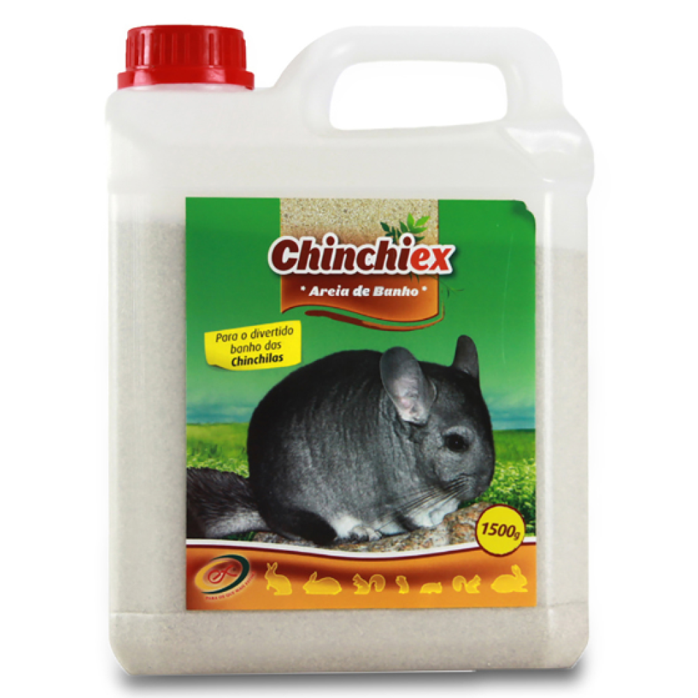 CHINCHIEX BANHO 1.5kg (AREIA PARA CHINCHILLAS e outros pequenos roedores)